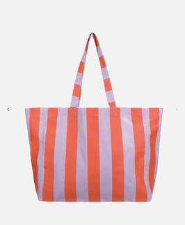 Strandtasche orange-lila