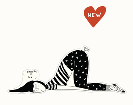 Helen B Sticker Battery Low