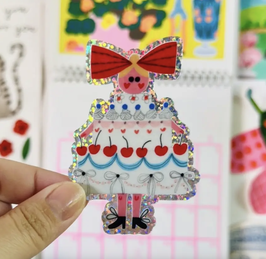 Sticker Cake Girl