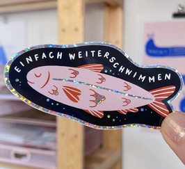 Sticker Einfach weiterschwimmen