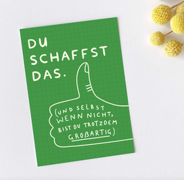 Karte Du schaffst das!
