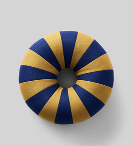Float Kissen dark blue/ochre