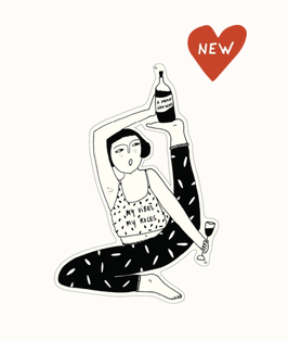 Helen B Sticker My Vibes