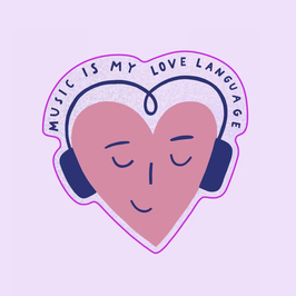 Sticker Music is my love language