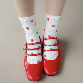 Socken Erdbeeren