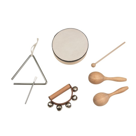 Musikinstrumente Set aus Holz