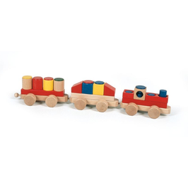 Zug Bausteckspiel aus Holz