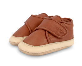 Baby Ledersneaker Cognac