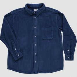 Männer Cordhemd Dark Denim