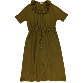 Gr. S Frauen Musselinkleid Fir Green