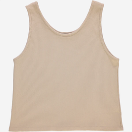 Frauen Rippträgershirt Biscotti