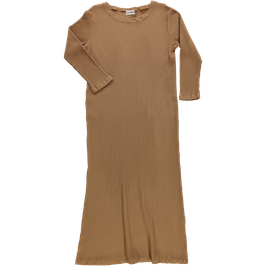 Frauen Ripp Langarmkleid Dijon