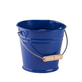 Eimer aus Metall blau