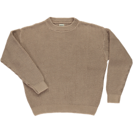 Gr. XL Unisex Strickpullover Noix de Cajou