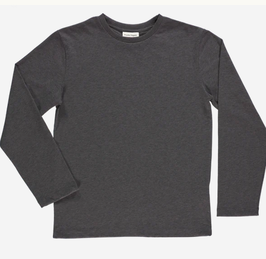Männer Langarmshirt Anthracite