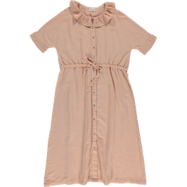Gr. L Frauen Musselinkleid Toasted Almond
