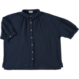Frauen Musselinbluse Midnight Navy