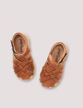 Baby Vegane Sandalen Cognac
