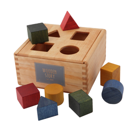 Formensortierspiel aus Holz Rainbow