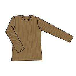 Kinder Rippshirt Dull Gold