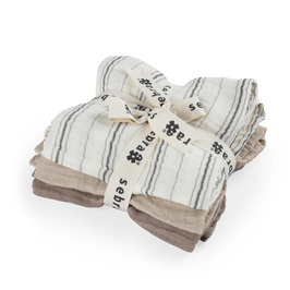 Musselin Spucktücher Cream Stripe