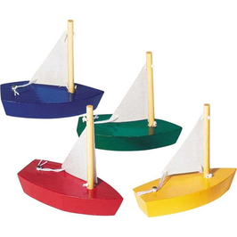 Mini Segelboote aus Holz