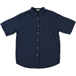 Männer Musselinhemd Midnight Navy