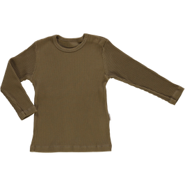 Kinder Rippshirt Dull Gold