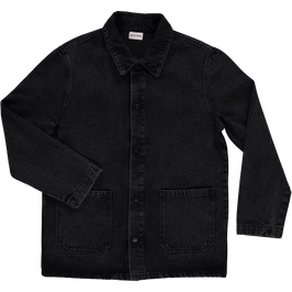 Männer Baumwoll Jeansjacke Denim Noir