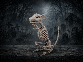Skelettratte sitzend - Variante 2