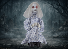 Jammerndes Horrormädchen Halloween Deko