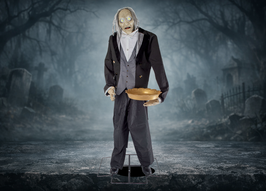 Butler Animatronic Halloween Deko