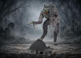 Furchteinflösender Werwolf Animatronic Halloween Deko (Lanky Werewolf)