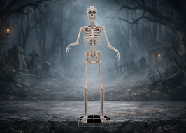 Towering Skelett (243cm) Animatronic Halloween Deko