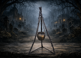 Hexen Dreibein Halloween Deko