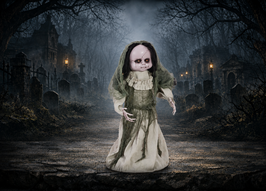 Tanzende Geisterpuppe Halloween Deko Animatronic