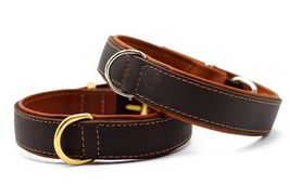 Halsband Klassik Premium cognac-braun