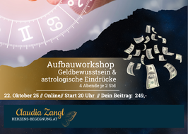 Aufbau Workshop Geldbewusstsein & astrologische Einblicke
