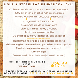 HOLA'S SINTERKLAAS BRUNCHBOX 6 DECEMBER