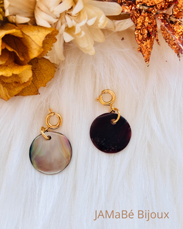 CHARM'S Nacre brune ronde