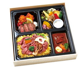 肉ざんまい弁当