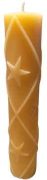 Tischkerze mit Sternen