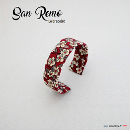 Bracelet liberty rouge "San Remo"