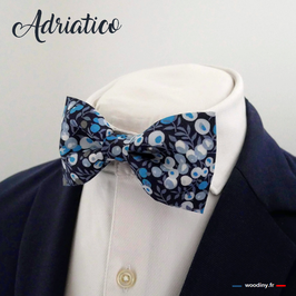 Noeud papillon bleu liberty "Adriatico"