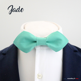 Noeud papillon vert turquoise "Jade" - forme en pointe