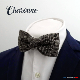 Noeud papillon en tweed "Charonne"