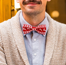 Noeud papillon "Cerf de Noël"