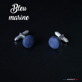 Boutons de manchette "Bleu marine"