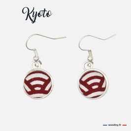 Boucles d'oreilles "Kyoto" - argenté