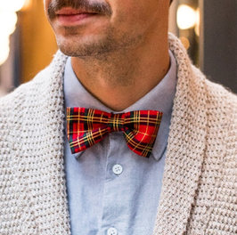 Noeud papillon "Tartan de Noël"